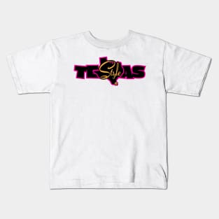 Texas Style Magenta Kids T-Shirt